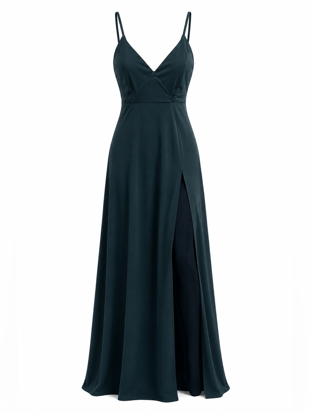 Lulus deep emerald green formal maxi dress, small